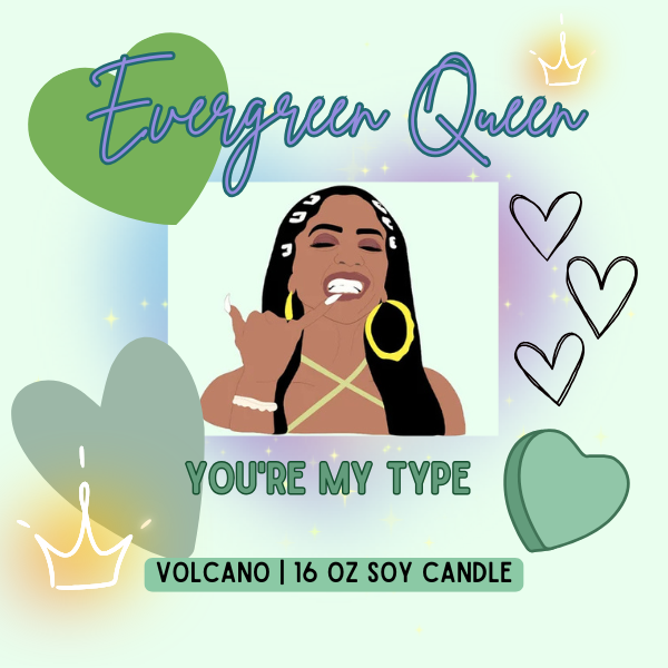 Handmade Soy Candle – 16oz Double Wick Scented Volcano | "Saweetie My Type" Valentine's Edition